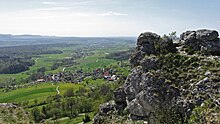 Kalkstein-Felsen am Hohenstaufen, Schwäbische Alb