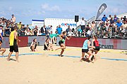 Deutsch: Deutsche Beachhandball-Meisterschaften 2022; Tag 3: 7. August 2022 – Frauen,Finale, Beach Bazis Schleissheim – Minga Turtles Ismaning 2:1 (20:26, 24:20, 8:6) English: German Beach handball Championships; Day 3: 7 August 2022 – Women Final – Beach Bazis Schleissheim Vs Minga Turtles Ismaning 2:1 (20:26, 24:20, 8:6)