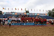 Deutsch: Beachhandball Europameisterschaften 2019 (Beach handball Euro); Tag 6: 7. Juli 2019 – Siegerehrungen English: Beach handball Euro; Day 6: 7 July 2019 – Medal ceremony