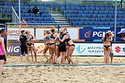 Deutsch: Beachhandball Europameisterschaften 2019 (Beach handball Euro); Tag 5: 6. Juli 2019 – Frauen, Halbfinale, Kroatien-Dänemark 1:2 (12:19, 17:10, 4:7) English: Beach handball Euro; Day 5: 6 July 2019 – Semifinal Men – Croatia-Denmark 1:2 (12:19, 17:10, 4:7)