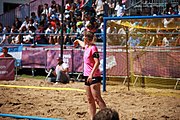 Deutsch: Beachhandball bei den Olympischen Jugendspielen 2018 in Buenos Aires; Tag 7, 13. Oktober 2018; Jungen, Halbfinale – Spanien-Kroatien 2:1 English: Beach handball at the 2018 Summer Youth Olympics in Buenos Aires at 13 October 2018 – Boys Semifinal – Spain-Croatia 2:1 Español: Handball de playa en los Juegos Olimpicos de la Juventud Buenos Aires 2018 en 13 de octubre de 2018 – Semifinales de chicos - España-Croacia 2:1