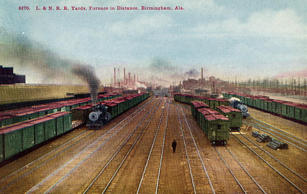 L&N rail yard at Birmingham, c. 1900