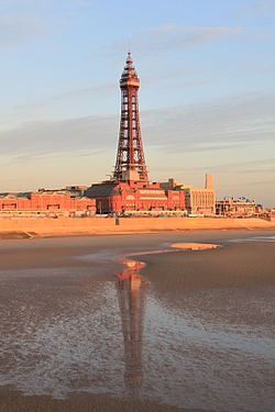 View of Blackpool Tower from North Pier