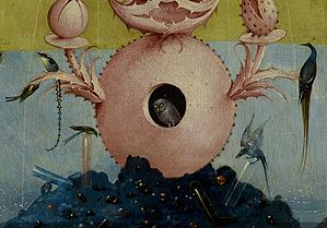 Bosch, Hieronymus - The Garden of Earthly Delights, left panel - Detail Fountain Of Life with owl (center).jpg