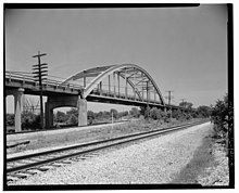 Lost Braceville metal arch bridge Braceville US 66 bridge.jpg