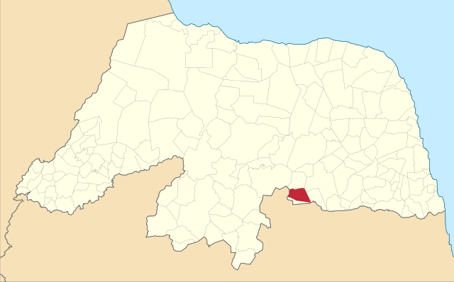 Localização de Coronel Ezequiel no Rio Grande do Norte