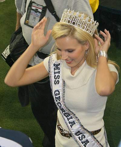 Brittany Swann, Miss Georgia USA 2007, at the Peach Bowl