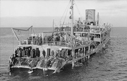 Soviet passenger ship Iosif Stalin, used for evacuation of troops from Hanko in November 1941, was damaged by a mine on 3 December 1941 and captured by the Germans.