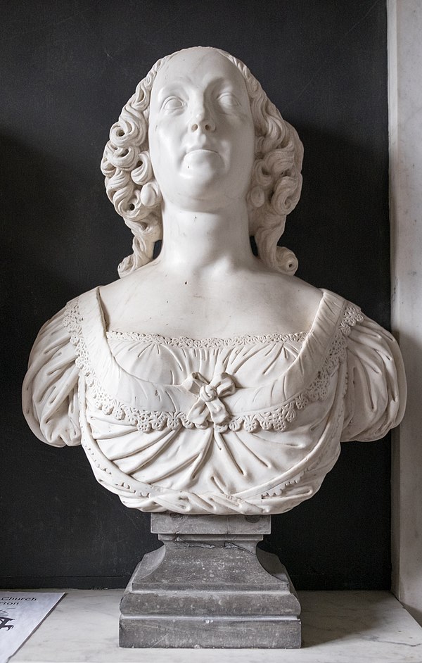 Bust of Elizabeth Peyto, St. Giles, Chesterton