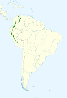 Cacicus uropygialis map.svg