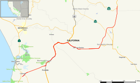 California State Route 156 Map.svg