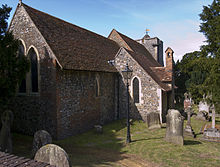 St Martin's Church, Canterbury, is the oldest English church building still in use and was the private chapel of Bertha of Kent, an important figure in the Christianization of Kent. Canterbury St Martin close.jpg