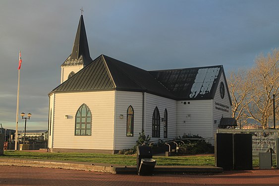 The Norwegian Church at Cardiff Bay