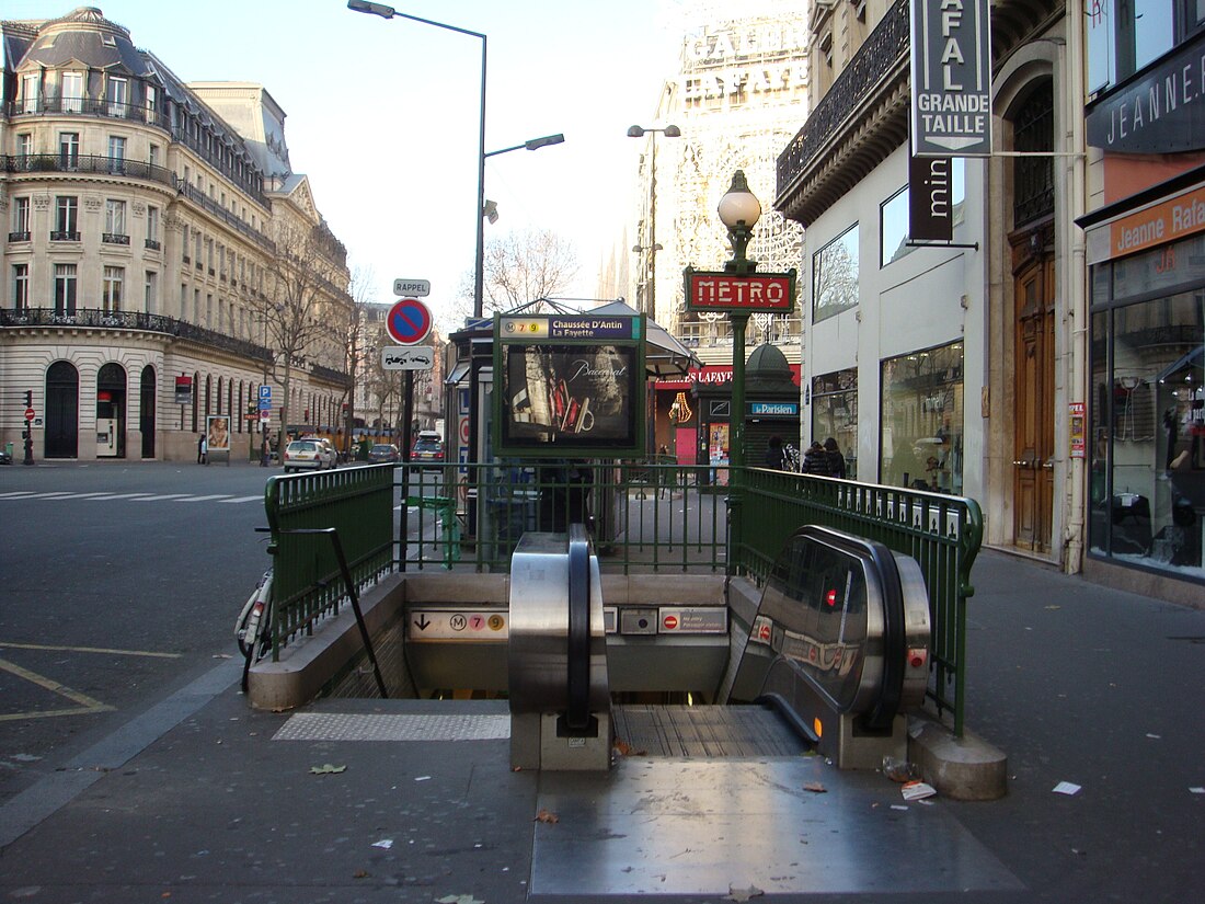 Chaussée d’Antin – La Fayette (Métro Paris)