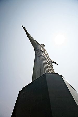 Christ the Redeemer statue in Rio de Janeiro, Brazil.