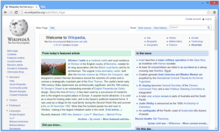 Traditional browser arrangement has user interface features above page content. Chromium (web browser).png