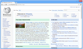 A web browser displaying a web page Chromium (web browser).png