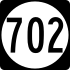 State Route 702 işaretçisi