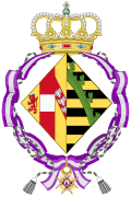 Coat of Arms of Archduchess Maria Josepha of Austria (Order of Queen Maria Luisa).svg