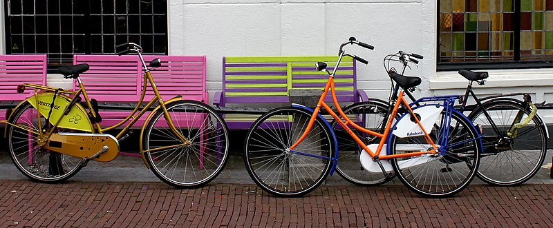 File:Colored Bicycles (26729369).jpeg