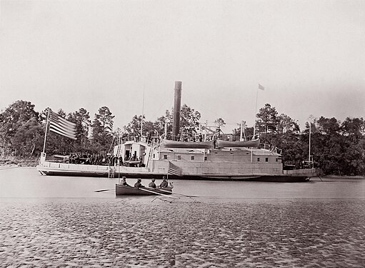 USS Commodore Perry by Timothy H. O'Sullivan, restored by Adam Cuerden