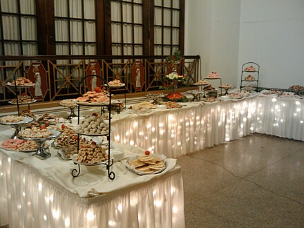 A cookie table at a Pittsburgh wedding