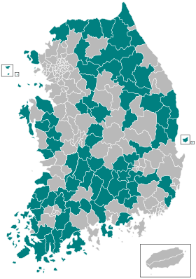 Imagem ilustrativa do artigo Lista de distritos da Coreia do Sul