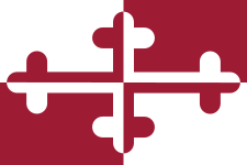 "Crossland Banner"
Unofficial state flag of Maryland used by secessionists during American Civil War Crossland Banner.svg