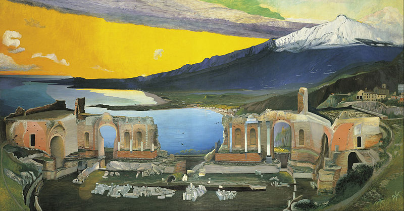 File:Csontváry Kosztka, Tivadar - Ruins of the Greek Theatre at Taormina - Google Art Project.jpg