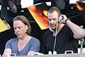 Stefan Dabruck (rechts) und Frank Klein auf dem Open Air Floor 2013