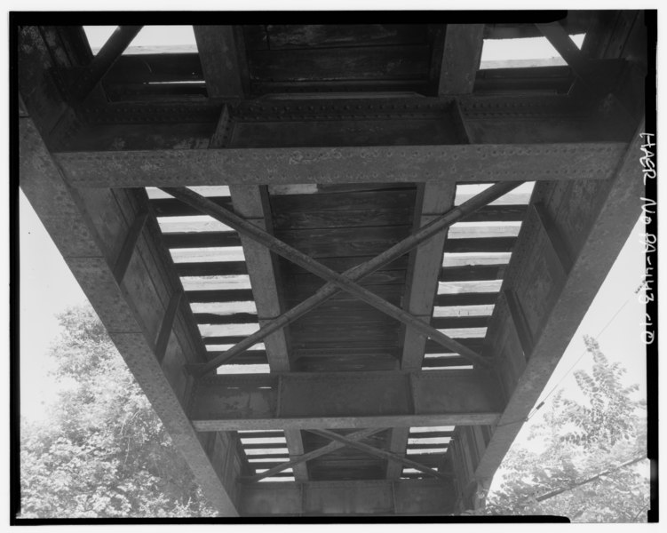 File:Detail underside of girder, view westward - West Penn Bridge, Pennsylvania Railroad, spanning Allegheny River, Pittsburgh, Allegheny County, PA HAER PA,2-PITBU,70-10.tif
