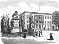 Die Gartenlaube (1889) b 683_2.jpg Das Nachod-Denkmal und die königliche Kommandantur
