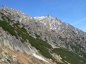 View from the Dolina Pięciu Stawów Polskich valley