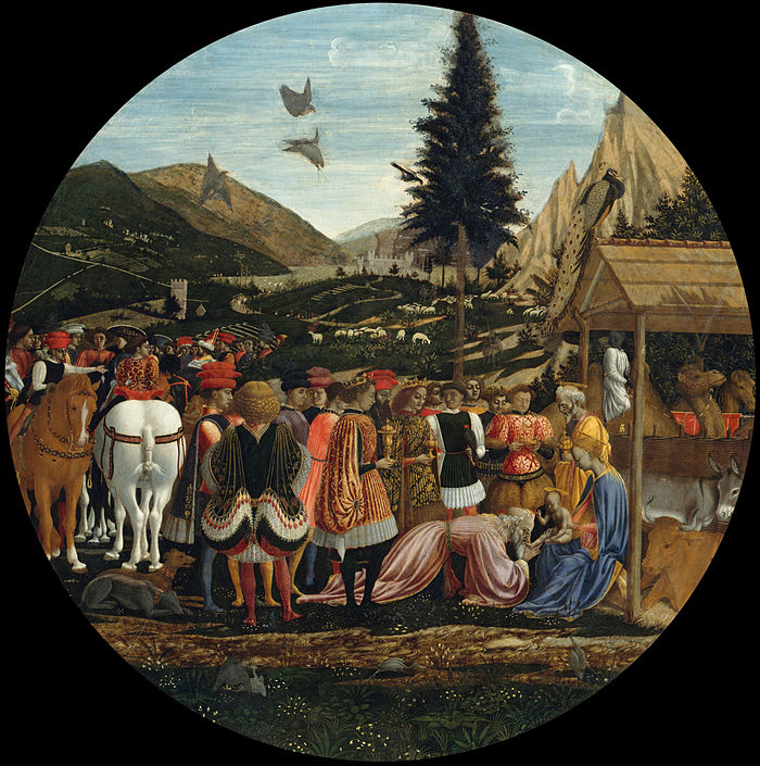 Domenico Veneziano, Adoration of the Magi, Gemäldegalerie, Berlin, probably a Medici commission of c. 1439–1442