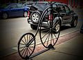 Bike rack in downtown Platteville