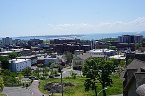 Skyline of Lynn, eighth largest municipality by population in Massachusetts