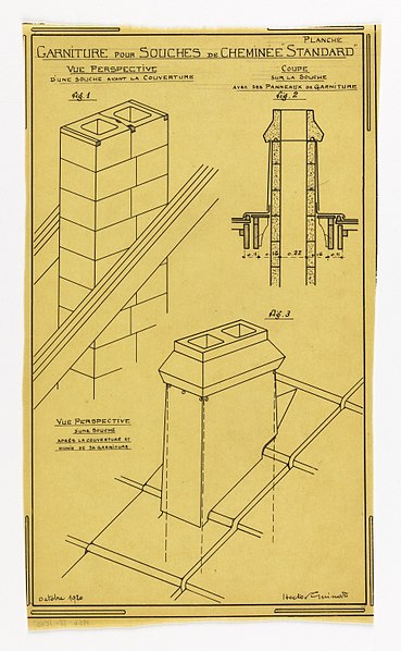 File:Drawing, Design for a Mass-Operational House Designed by Hector Guimard, Chimney Support Construction, October 1920 (CH 18410999-2).jpg