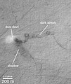 火星全球探勘者号拍攝的塵捲風。