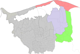 خريطة منطقة شرق بالمحافظة