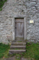 English: Ebersburg (Detail: Tower south, Entrance ) near, Weyhers, Ebersburg, Hesse, Germany