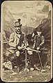 Franz Joseph mit seinem Sohn Rudolf bei der Jagd