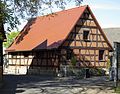 Half-timbered barn