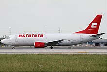 Un Boeing 737-300 di Estafeta Carga Aérea.