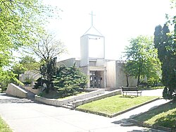 Protestant Community Centre in Dubravka, Bratislava (Slovakia). Evanjelicke centrum stvrteho bratislavskeho obvodu.JPG