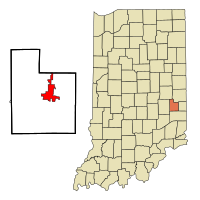 Location in the state of Indiana