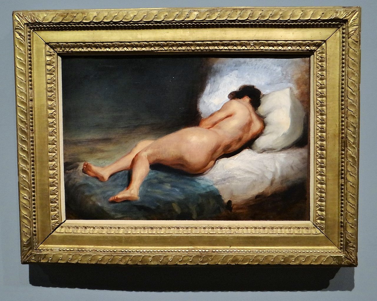File:Femme nue allongée vue de dos, Eugène Delacroix (2).jpg - Wikimedia Commons