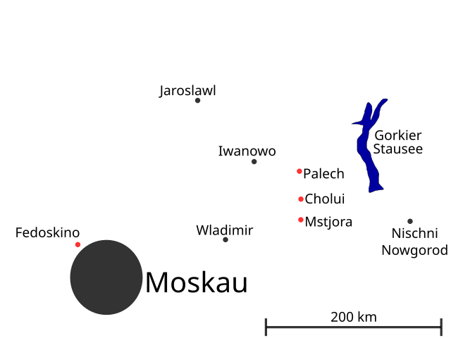 Russische Wikipedia – Lackkunst