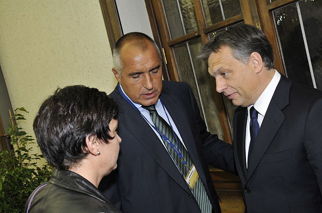 Borisov with Hungarian Prime Minister Viktor Orbán, September 2010