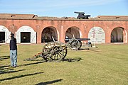 Fort Pulaski National Monument, chatham county, Georgia, U.S. This is an image of a place or building that is listed on the National Register of Historic Places in the United States of America. Its reference number is 66000064.