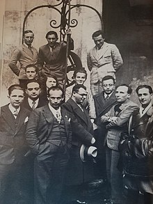 Groupe des professeurs de l'Institut des Beaux-Arts à Urbino